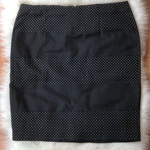 Tommy Hilfiger Polka dot striped A-line skirt Sz 8